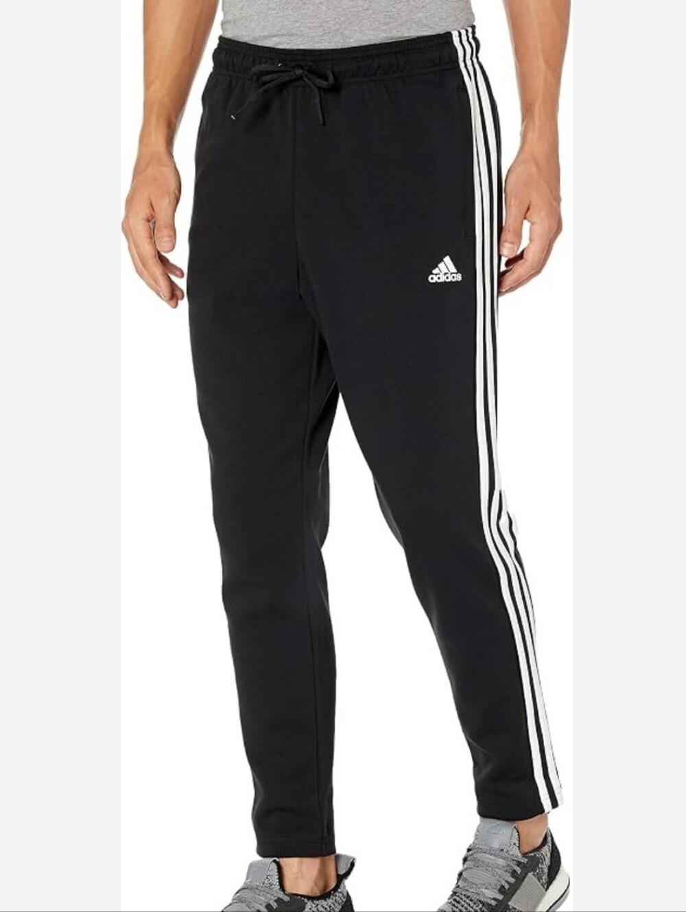 NWT Adidas Multi Sport Regular Fit 3 Stripe Track Pants Mens Size XL Black White